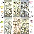 600+ Cute Mini Puffy Stickers for Children and Adults - 3D Tiny Animals, Cats, Penguins, Fruits, Bread, Etc. - 6 Sheets