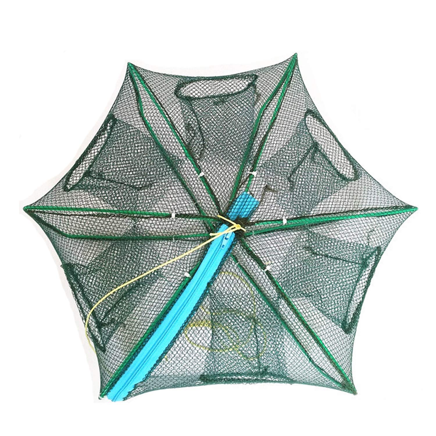 Foldable Bait Trap Fishing Net - Hand Cast Cage for Catching Fish Shrimp Crab Crawfish