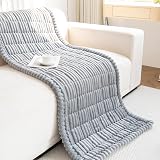 GKXLH Thick Corduroy Sofa Cover 90x210cm Light Grey 2 3 Seater Non-Slip view 7
