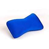 Cushie Pillows 11 inches x 8 inches x 6 inches Microbead Bolster Squishy/Flexible/Extremely Comfortable Pillow - Blue