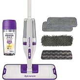 Rejuvenate PowerMax Multi-Surface Spray Mop for Floor Cleaning, 1 Count | Includes 1 Floor Mop, 4 Mop Pads &amp; 1 Floor Cleaner, 3-in-1 Cleaning Sweep Mop &amp; Scrub, Designed for All Floor Types