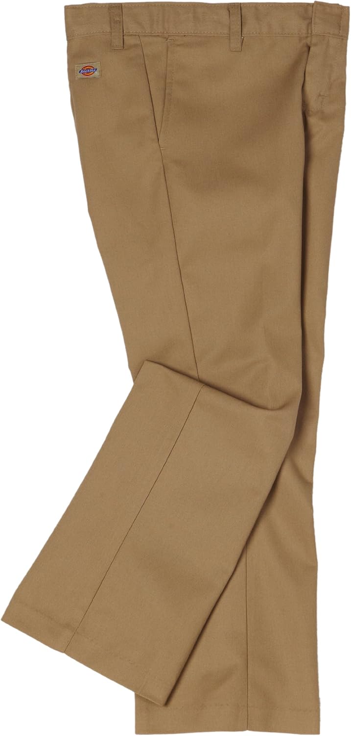 Dickies Girls' Flex Waist Flat Front Pant: School Uniform Pants: Clothing