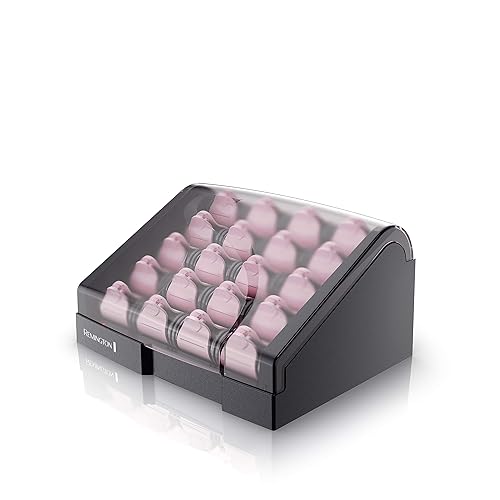 Remington H9000 Pearl Ceramic Heated Clip Hair Rollers, 1-1 ¼ Inch