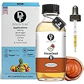 Dolce Flav Natural Hazelnut Extract - 2 Ounce Water-Soluble Multipurpose Flavoring Ideal for Baked Goods, Beverages, Coffee,