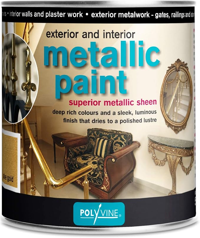 Polyvine Metallic Paint Interior and Exterior (250ml