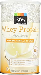 365 Everyday Value, Whey Protein Powder, Natural Vanilla Flavor, 13.7 oz