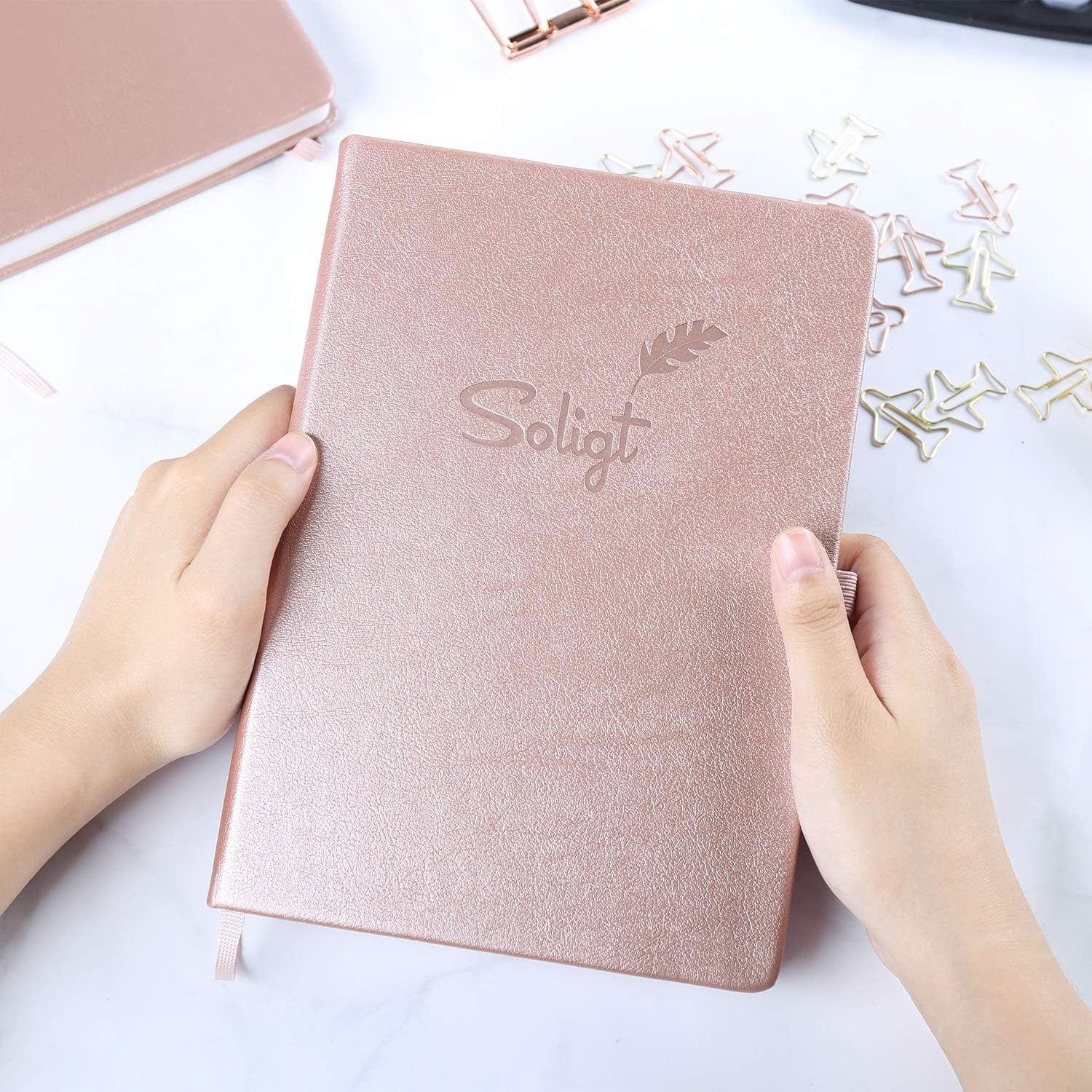 Luxury Budget Planner Book (Undated) with Cash Envelopes & Stickers - Monthly Financial Planner for Debt, Expense, Income, Saving and Bill Tracker - Rose Gold, A5 Size : Office Products