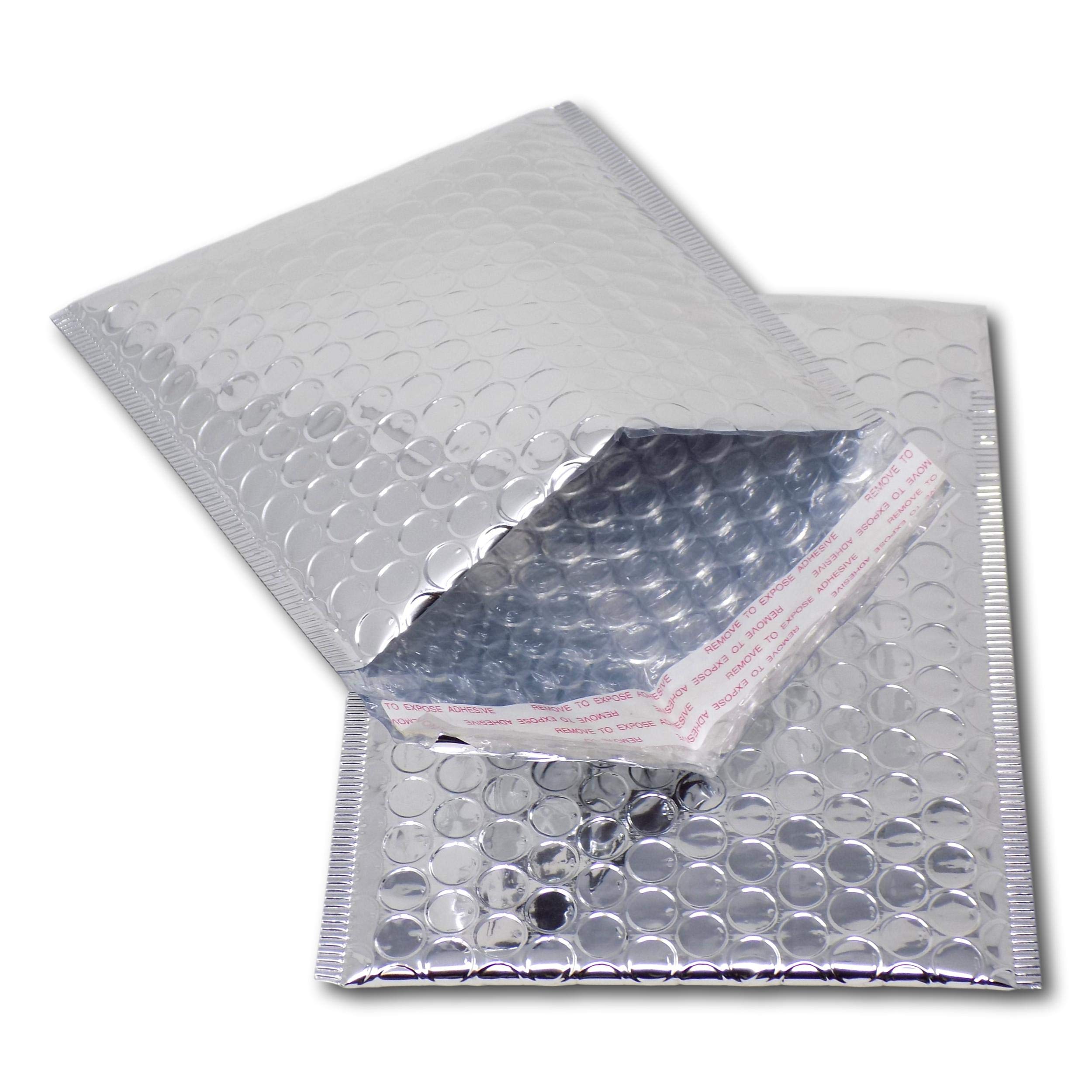 EPOSGEAR 10 Silver Shiny Metallic Foil Bubble Padded Bag Mailing Envelopes - Perfect for Marketing, Promotions or and Alternative to Gift wrap (A6 / C6-165mm x 140mm)