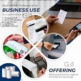 G4GADGET 5x 57x40mm Thermal Till Rolls Red Warning Stripe 5 Rolls view 8