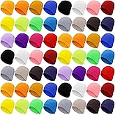 Xtinmee 100 Pack Kids Winter Knit Beanie Hats Bulk Warm Cold Weather Hats for Girls Boys Children Outdoor Homeless Charity