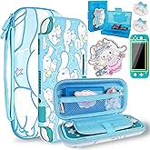 TIKOdirect Carrying Case for Switch lite, Pretty Shockproof Portable Travel Bag with a Soft case, Screen Protectors and Cute