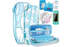 TIKOdirect Carrying Case for Switch lite, Pretty Shockproof Portable Travel Bag with a Soft case, Screen Protectors and Cute 