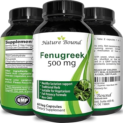 Amazon Com Fenugreek Seed Capsules Support Enrich Breastmilk Supply Nursing Breastfeeding Pumping Mothers Natural Herb Increase Breast Milk Production Flow Fast Lactation Supplement Health Personal Care