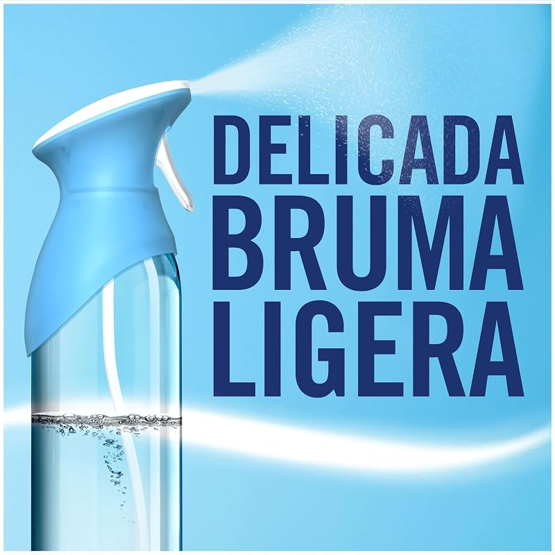 Ambipur Spring Awakening Air Freshener Spray 185ml x 8, com uma fragrância duas vezes mais longa que elimina odores e deixa um aroma fresco e leve