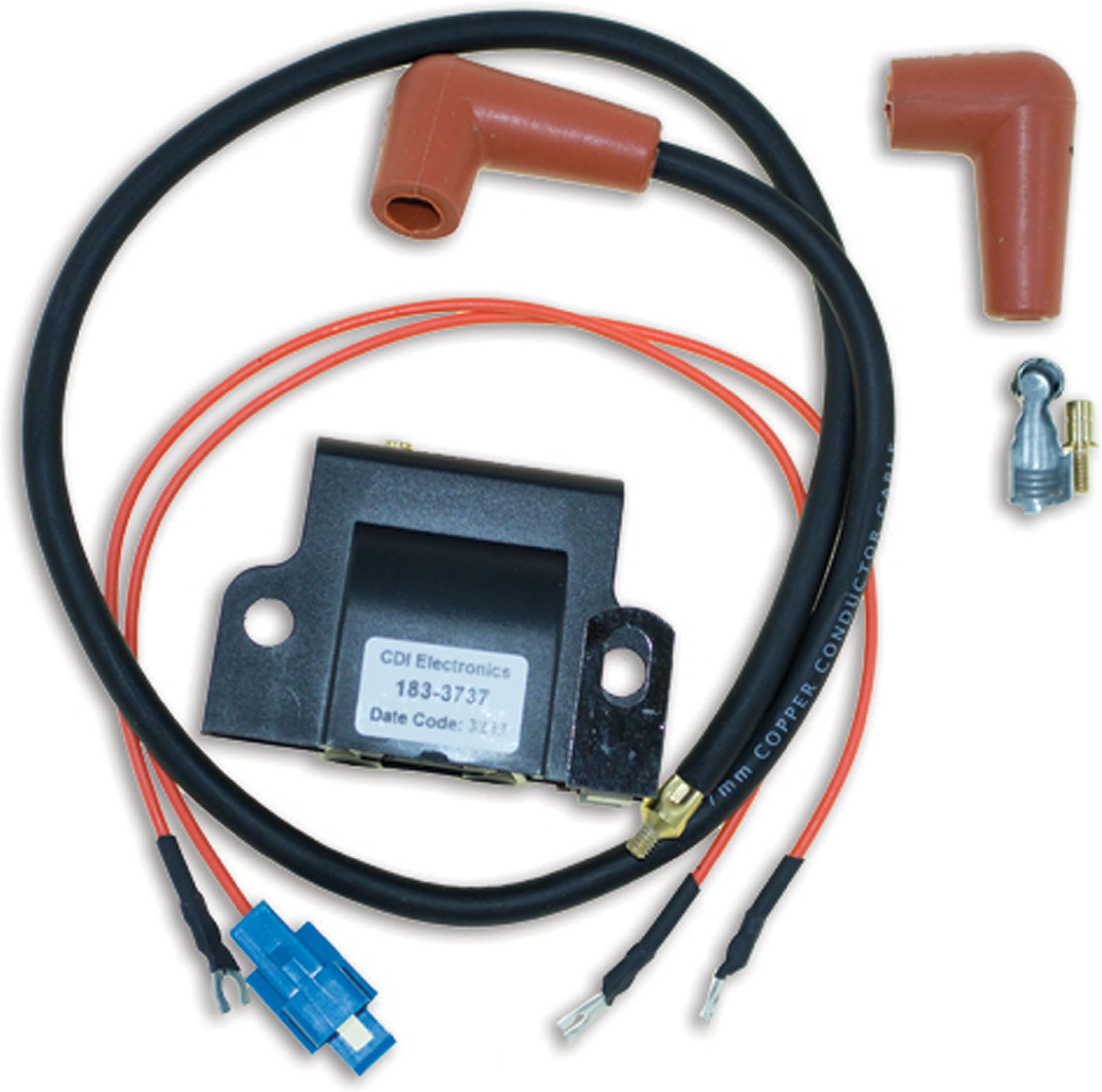 CDI Electronics 183-3737 Johnson/Evinrude Universal Replacement Ignition Coil (1972-2006)