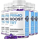 (5 Pack) Primo Boost TRT Gummies - Official PrimoBoostTRT Gummys fon Men Premium Natural Ingredients - Maximum Strength, Advanced Formula Support Overall Health & Wellness, 300 Gummies for 5 Months