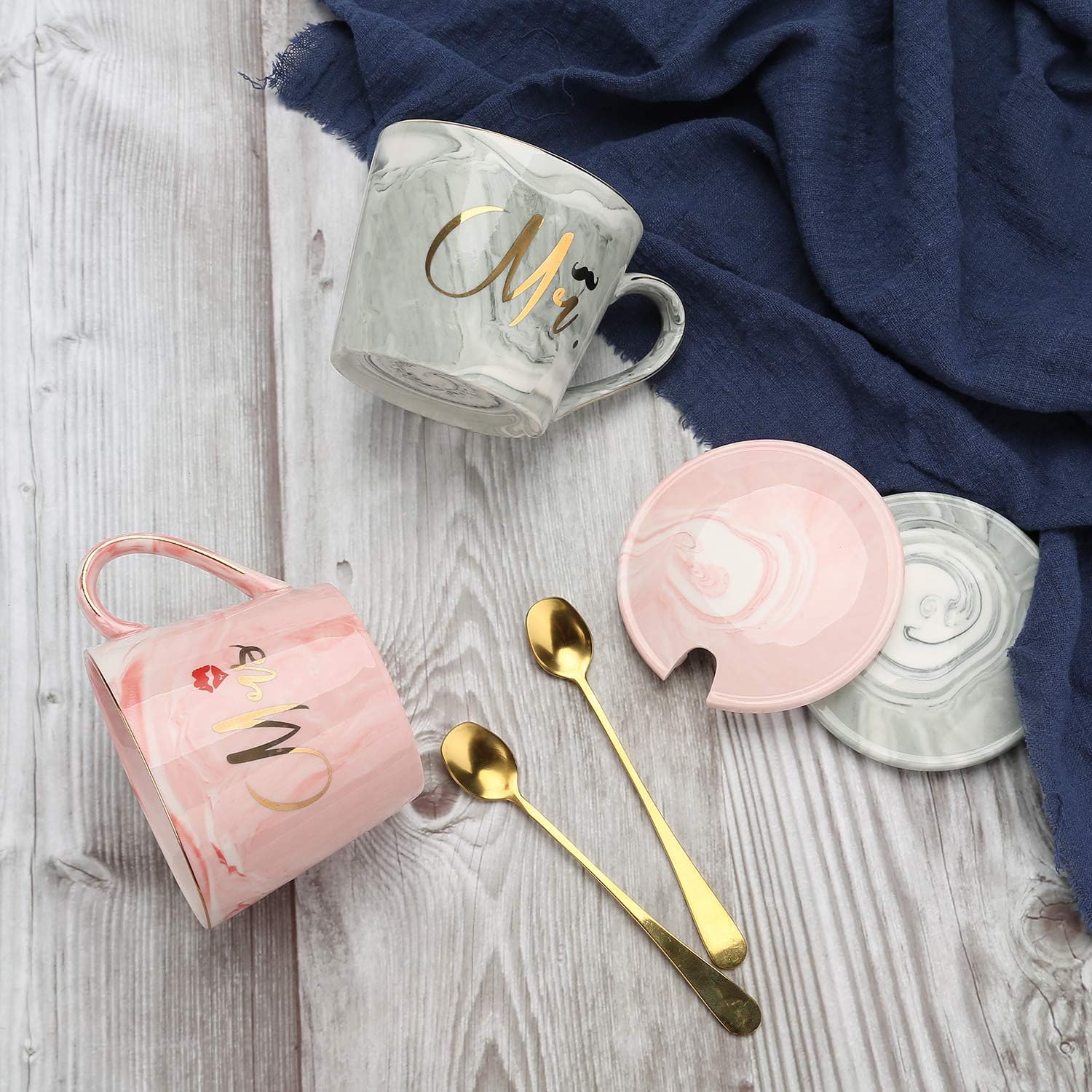 EXREIZST Mr and Mrs Coffee Mugs - Image 4