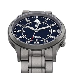 BERNY Men's Titanium Watch Japanese Sweep Second
