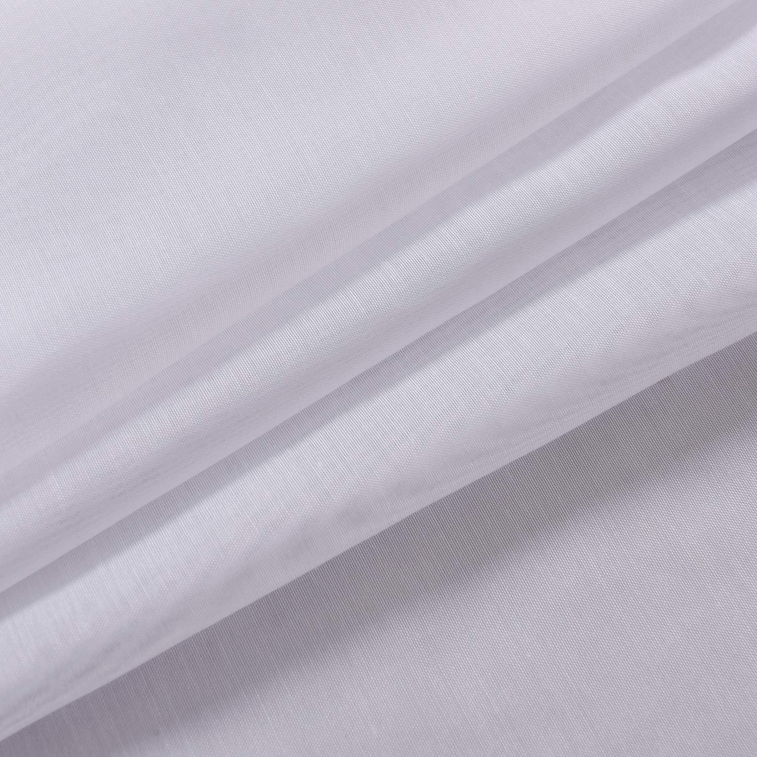 Megachest pure voile extra wide tape top sheer curtain (1 Panel) cotton voile-snow white, W 116" x L 110" (1 Panel) - Image 5