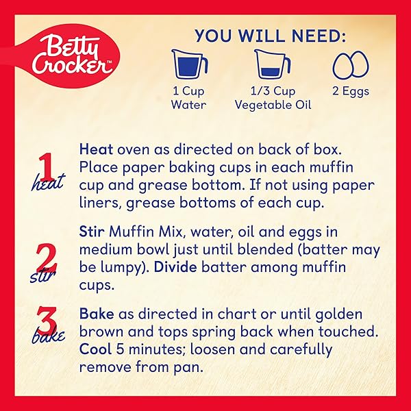 BETTY CROCKER GLUTEN FREE MUFFIN MIX, BLUEBERRY, 16.3 OZ