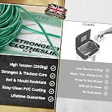 Smith's The Strongest Steel Washing Line Green 10m Lifetime Guarantee view 7