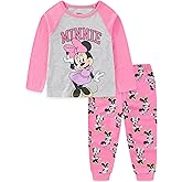 Disney Lilo and Stitch Frozen Minnie Mouse Princess Girls Long Sleeve Shirt and Pants Set for Infant to Big Kids