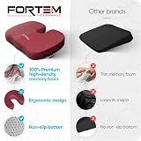 FORTEM Seat Cushion Memory Foam Office Chair Pad Non Slip 100% Foam view 8