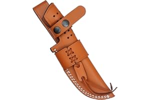 Ottoza TOP GRAIN Leather Knife Sheaths for Fixed Blade Knives, Leather Knife Sheath for Belt, Leather Knife Holster Belt Knife Holder, Vertical Knife Sheath for Belt No:334