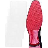 BHXANZOU Clear Shoe Sole Protector for Red Bottom Shoe Protector Compatible with Christian Louboutin Shoes,Self-Adhesive Red Bottom Protectors Replacement for Louboutin Shoes (6"x4",Clear 4Pcs)