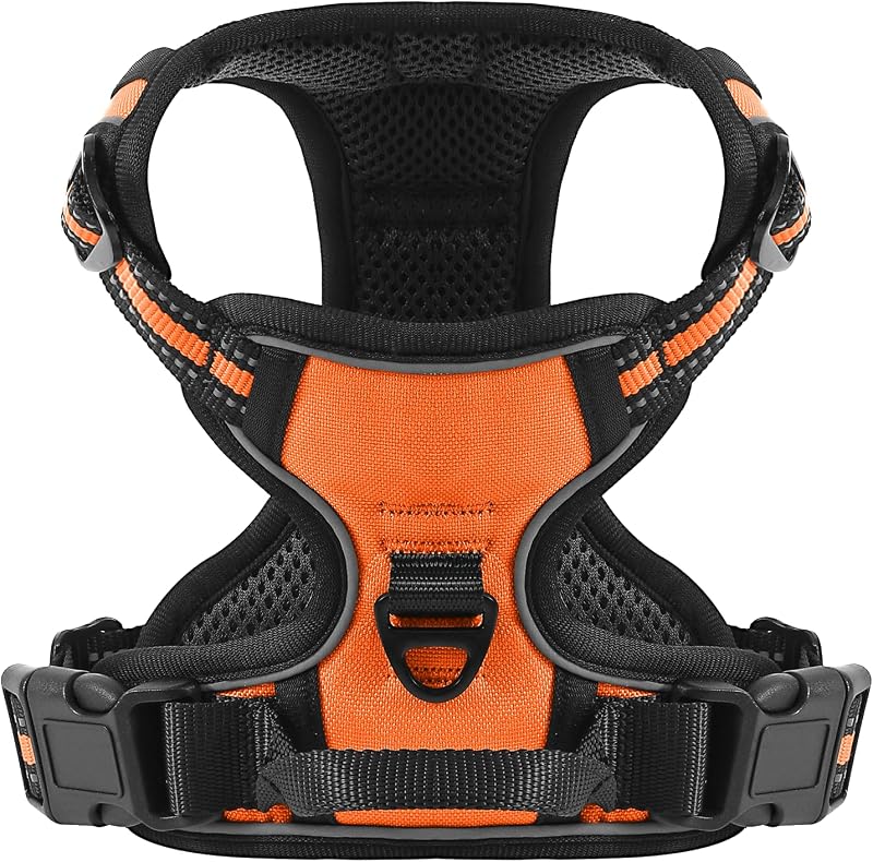 Belababy Dog Harness Small Medium Large No Pull Adjustable Reflective Front