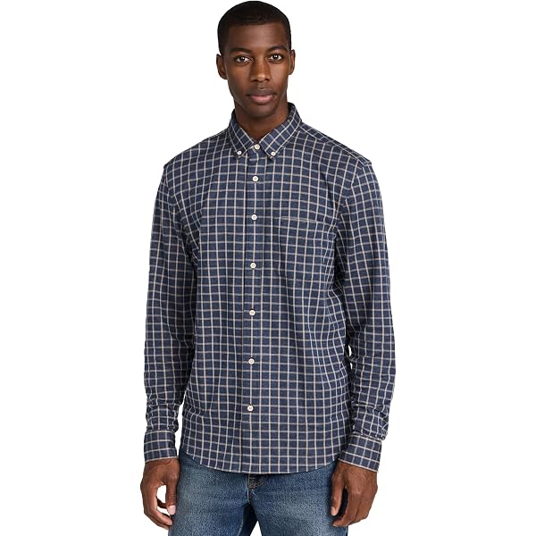 Amazon.com: Theory Men's Irving Soft Plaid Shirt, Hunter Green