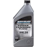 Quicksilver 858077Q01 Power Steering Fluid SAE 0W-30, Full Synthetic &ndash; 32 Oz. Bottle