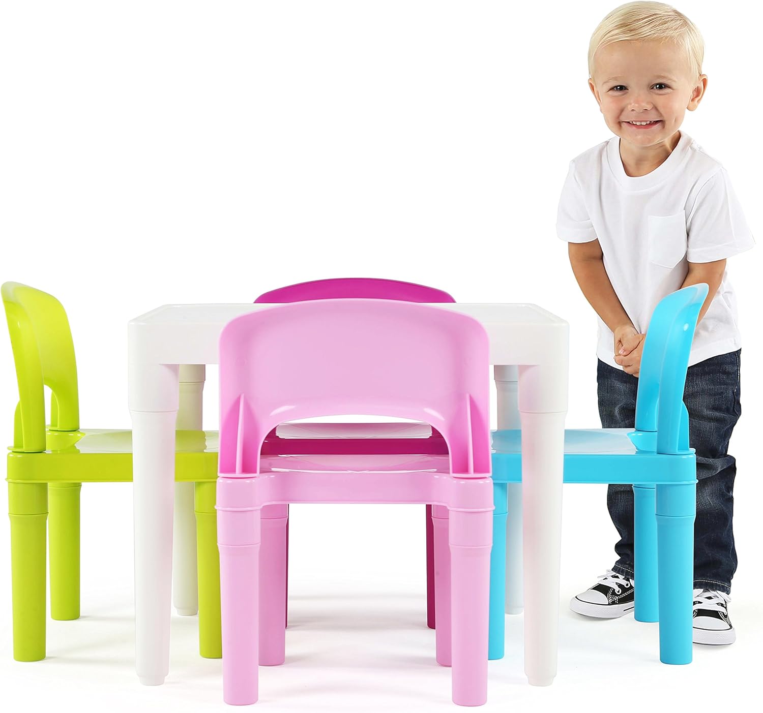 tot tutors plastic table and 4 chairs set