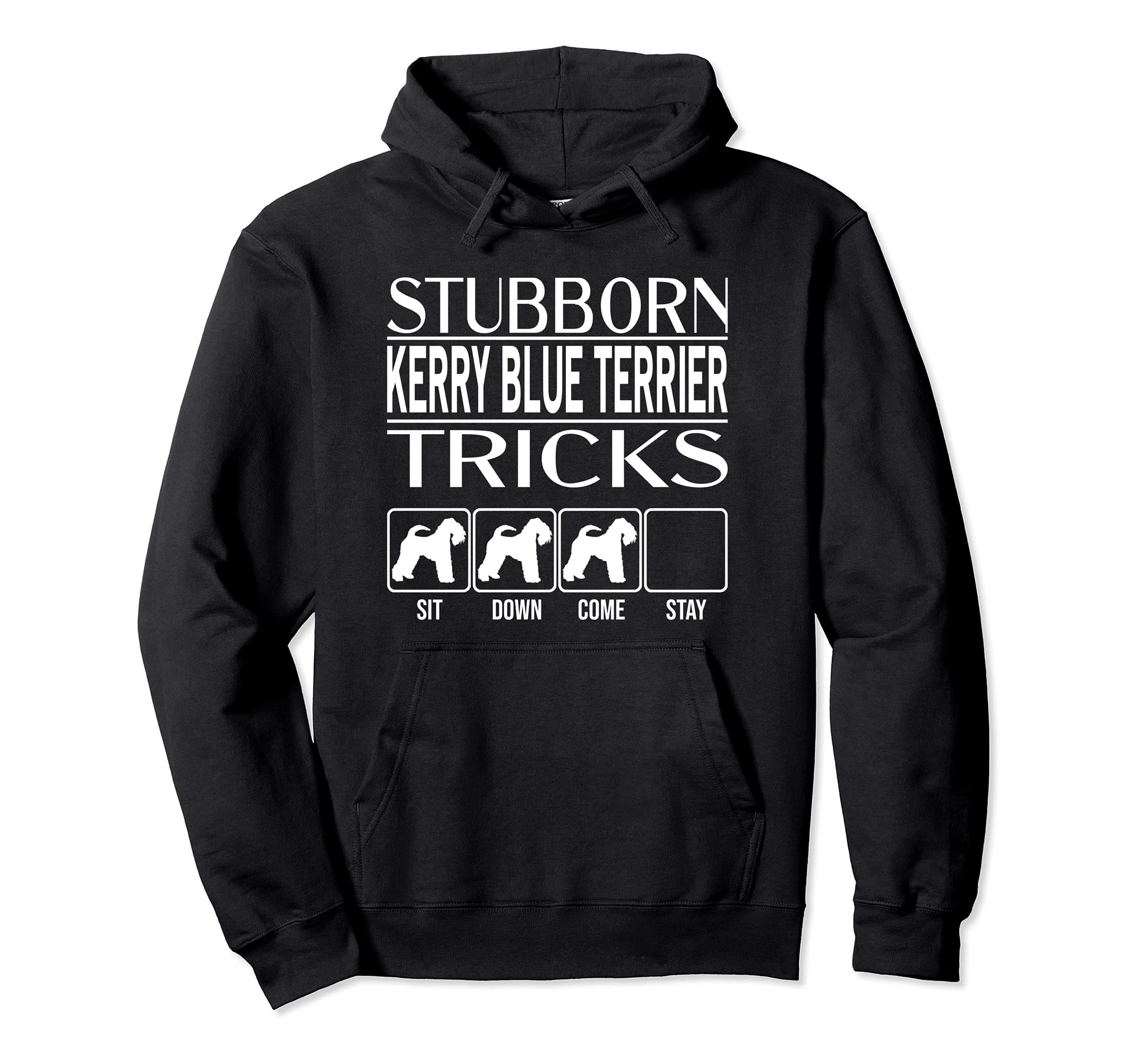 Stubborn Dog Tricks, dog gift idea, Funny Kerry Blue Terrier Pullover Hoodie