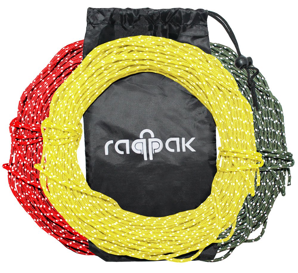 Raqpak Reflective Cord 100 Feet Long Tent Guyline Rope With Carry Pouch (Yell.. 17 81tSja9d4wL