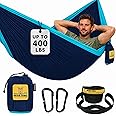 Wise Owl Outfitters Camping Hammock – 500lbs Portable Hammock with Tree Straps - Travel, Backpacking, Hiking, Outdoors Campin