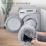 Jaspuriea Large Dog Bed 90x60x8cm Calming Plush Anti-Slip Bottom view 5