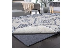 YXZHYABA Waterproof Rug Pad, 9x12 Ft Extra Large Area Rug Non-Slip Carpet Pad, Non-Slip Felt Rug Pads for All Floors, Felt Rug Pad for Under Area Rugs Hardwood Floors, Keeps Carpets in Place Soft and Safe