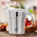 Netta Gravy Boat 500ml Stainless Steel Double Wall Insulated with Lid view 6