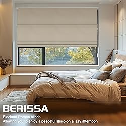 BERISSA Roman Shades for Interior Windows, Room