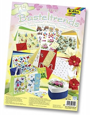 Basteltrends Kreativ 114teilig Set m.versch. Trendmaterialien