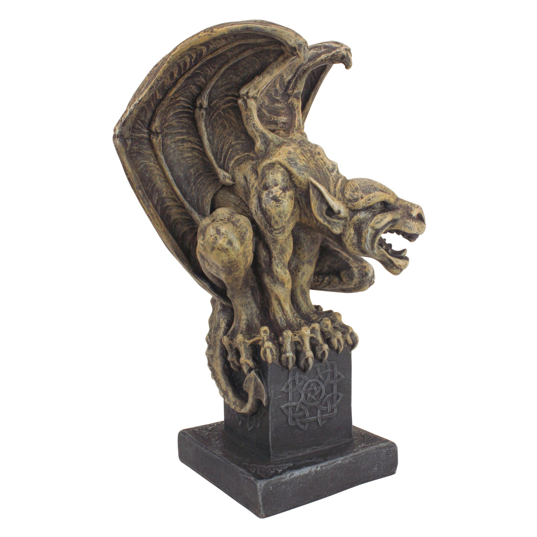 Design Toscano CL55662 Abbadon Gargoyle Gothic Statue, 30.5 cm, Polyresin, Two Tone Stone, 12 Inch