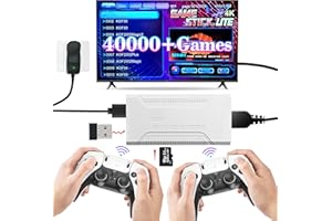 PROGAMERX Retro Game Console with 40,000+ Classic Games, Game Stick with 23 Emulators, 2026 Editions Plug & Play 4K HDMI Output,Dual 2.4G Wireless Controllers,64GB TF Card