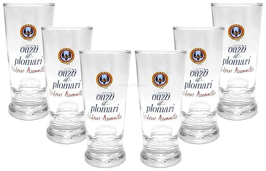 Ouzo of Plomari Glas Gläserset – 6x Gläser 2cl geeicht