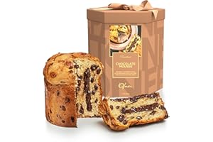 Chocolate Mousse Filled Panettone 35.3 oz – Naturally Fermented Buttery Dough – Soft, Moist, Flavorful Holiday Cake – Ofner