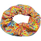 Birdsbesafe Geodelic Cat Collar Cover, Bird Warning Safety Design | Scientifically proven to help prevent your cat from catching birds, Bright outdoor safety fabric, Breakaway collar required