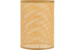 MOBUTOFU Rattan Lamp Shade Woven Cover for Table Lamps Diameter 4.2Cm