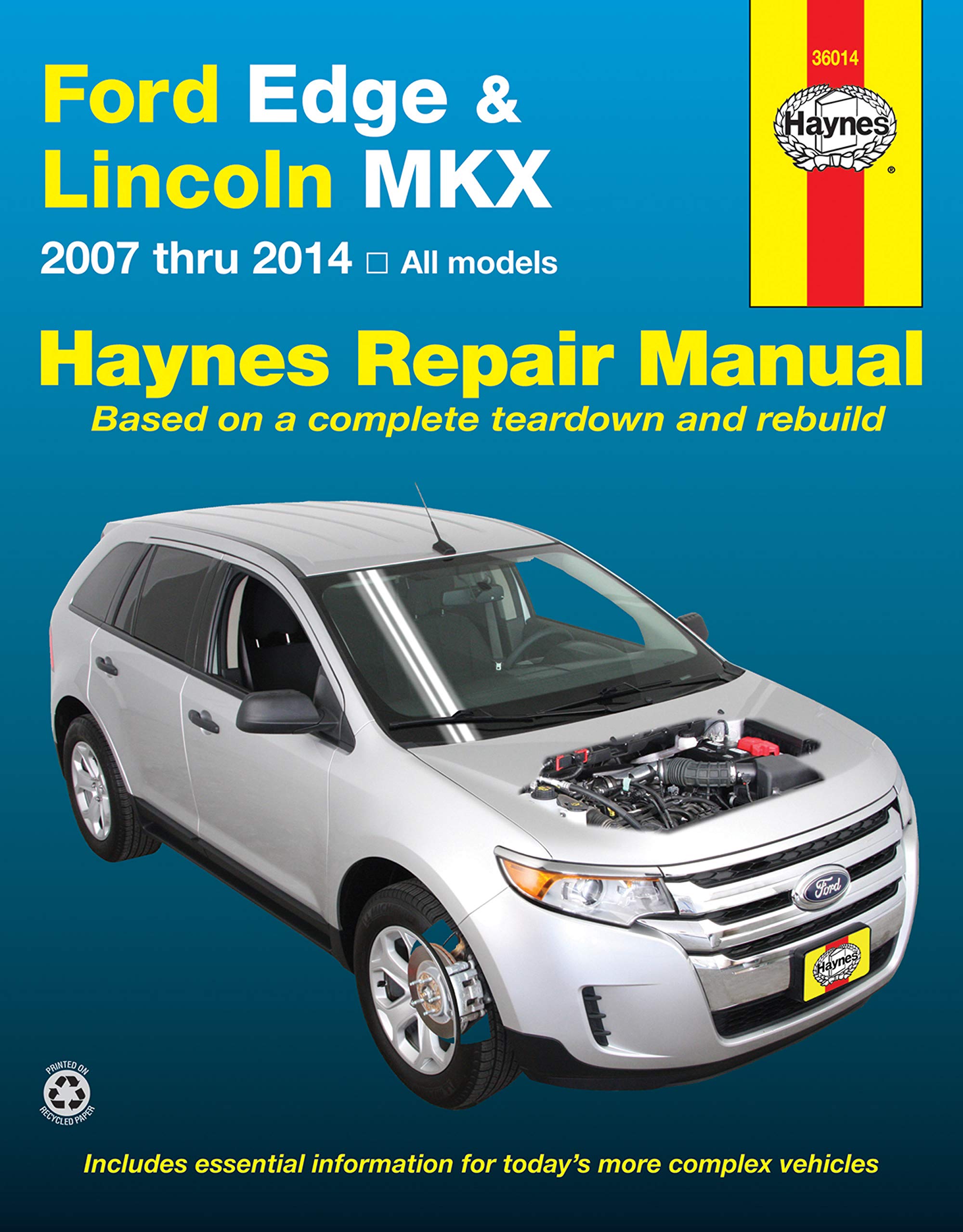 Ford Edge and LIncoln MKX Automotive Repair Manual: 2007-2013 (Haynes  Automotive Repair Manuals) Paperback – September 17, 2013