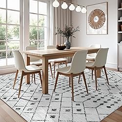 SERISSA Washable Area Rug,5x7 Soft Non Slip Boho