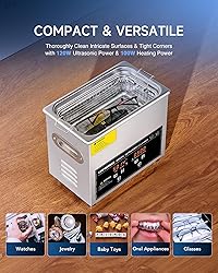 CREWORKS 3L Ultrasonic Cleaner, 0.8 gal Digital